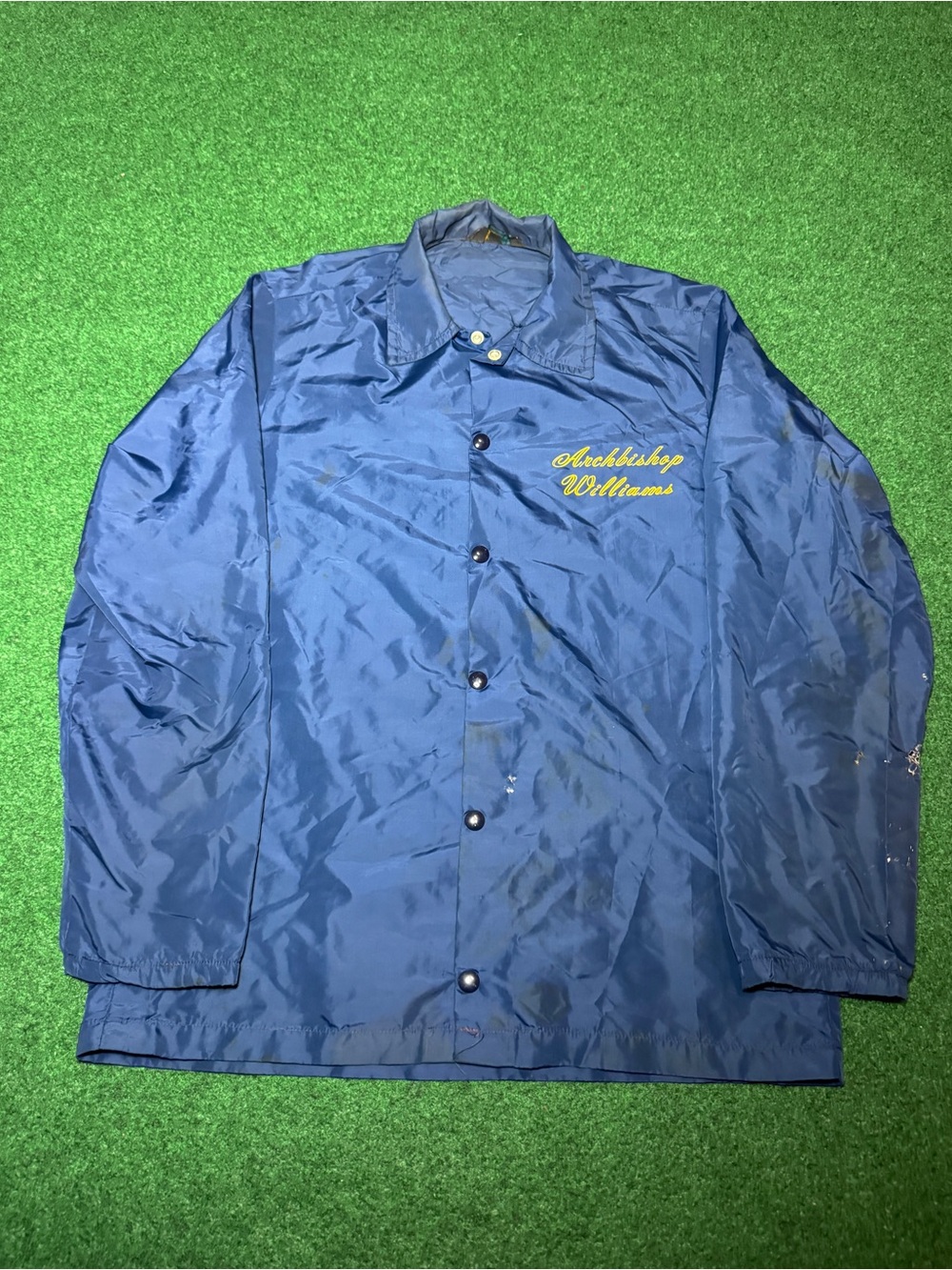 Champion Vintage Arch Bishop 50s 60s Coach Jacket L Windbreaker Running Man